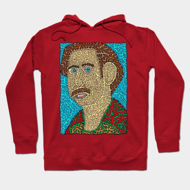 Andy Kaufman - Portrait Hoodie by NightserFineArts